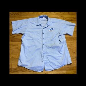 Vintage Mail Carrier Postal Short Sleeve Shirt men’s sz 18 used